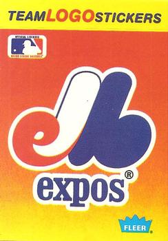 1991 Fleer - Team Logo Stickers #NNO Montreal Expos Front