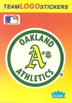 1991 Fleer - Team Logo Stickers #NNO Oakland Athletics Front