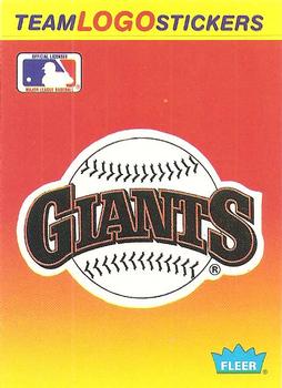 1991 Fleer - Team Logo Stickers #NNO San Francisco Giants Front