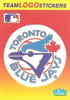 1991 Fleer - Team Logo Stickers #NNO Toronto Blue Jays Front