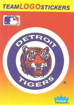 1991 Fleer - Team Logo Stickers #NNO Detroit Tigers Front