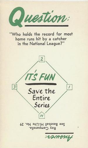 1960 Nu-Cards Baseball Hi-Lites #20 Banks Belts 47 Homers  Earns M.V.P. Award Back