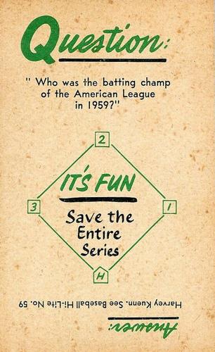 1960 Nu-Cards Baseball Hi-Lites #35 Burdette Beats Yanks in 3 Series Games Back