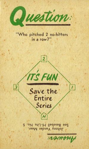 1960 Nu-Cards Baseball Hi-Lites #71 Early Wynn Victory Crushes Yanks Back