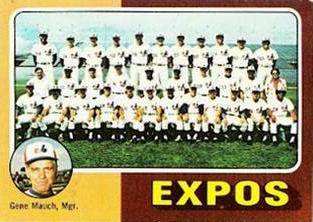 1975 Topps Mini #101 Montreal Expos / Gene Mauch Front