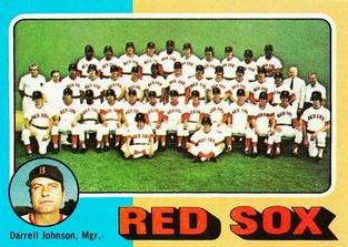 1975 Topps Mini #172 Boston Red Sox / Darrell Johnson Front