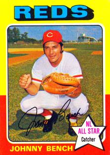 1975 Topps Mini #260 Johnny Bench Front