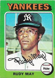 1975 Topps Mini #321 Rudy May Front