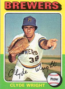 1975 Topps Mini #408 Clyde Wright Front