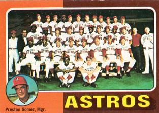 1975 Topps Mini #487 Houston Astros / Preston Gomez Front