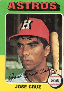 1975 Topps Mini #514 Jose Cruz Front