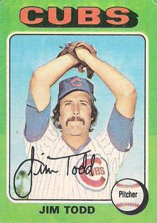 1975 Topps Mini #519 Jim Todd Front