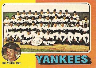1975 Topps Mini #611 New York Yankees / Bill Virdon Front