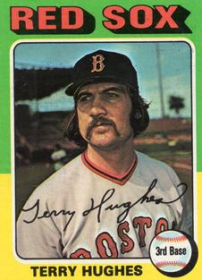 1975 Topps Mini #612 Terry Hughes Front