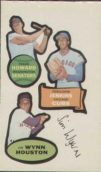 1968 Topps Action All-Star Stickers #NNO Frank Howard / Fergie Jenkins / Jim Wynn Front
