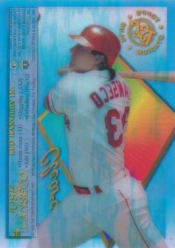 1995 Stadium Club - Clear Cut #10 Jose Canseco Back