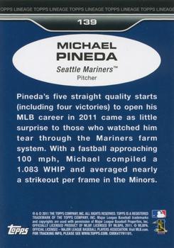 2011 Topps Lineage #139 Michael Pineda Back