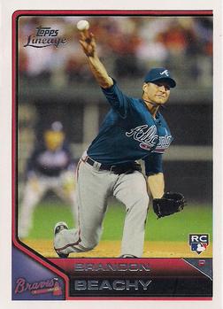 2011 Topps Lineage #164 Brandon Beachy Front