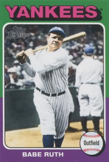 2011 Topps Lineage - 1975 Mini #100 Babe Ruth Front