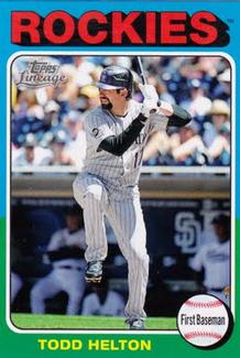 2011 Topps Lineage - 1975 Mini #118 Todd Helton Front