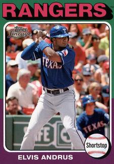 2011 Topps Lineage - 1975 Mini #12 Elvis Andrus Front