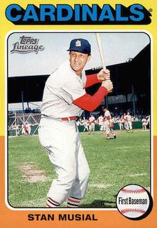 2011 Topps Lineage - 1975 Mini #40 Stan Musial Front