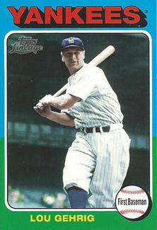 2011 Topps Lineage - 1975 Mini #50 Lou Gehrig Front