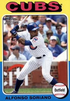 2011 Topps Lineage - 1975 Mini #54 Alfonso Soriano Front