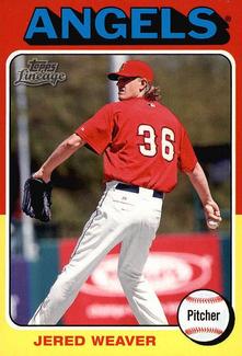 2011 Topps Lineage - 1975 Mini #163 Jered Weaver Front