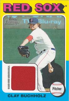 2011 Topps Lineage - 1975 Mini Relics #75R-CBU Clay Buchholz Front