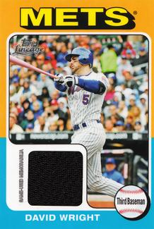 2011 Topps Lineage - 1975 Mini Relics #75R-DW David Wright Front