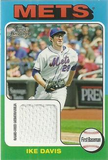 2011 Topps Lineage - 1975 Mini Relics #75R-ID Ike Davis Front