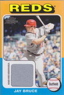 2011 Topps Lineage - 1975 Mini Relics #75R-JB Jay Bruce Front