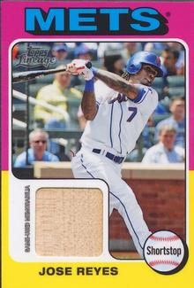 2011 Topps Lineage - 1975 Mini Relics #75R-JRE Jose Reyes Front