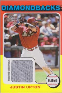 2011 Topps Lineage - 1975 Mini Relics #75R-JU Justin Upton Front