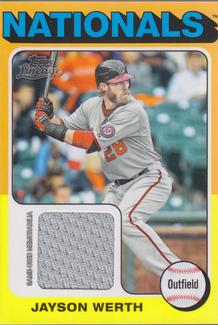 2011 Topps Lineage - 1975 Mini Relics #75R-JW Jayson Werth Front