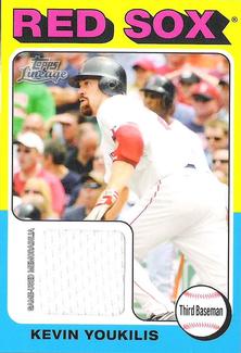 2011 Topps Lineage - 1975 Mini Relics #75R-KY Kevin Youkilis Front