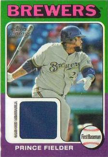 2011 Topps Lineage - 1975 Mini Relics #75R-PF Prince Fielder Front