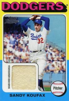 2011 Topps Lineage - 1975 Mini Relics #75R-SK Sandy Koufax Front