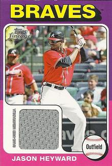 2011 Topps Lineage - 1975 Mini Relics #75R-JH Jason Heyward Front