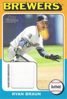 2011 Topps Lineage - 1975 Mini Relics #75R-RB Ryan Braun Front