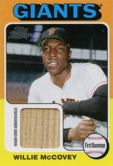 2011 Topps Lineage - 1975 Mini Relics #75R-WM2 Willie McCovey Front