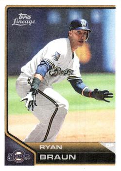 2011 Topps Lineage - Topps Cloth Stickers #TCS44 Ryan Braun Front
