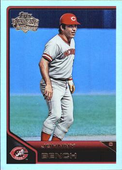 2011 Topps Lineage - Diamond Anniversary Refractors #137 Johnny Bench Front