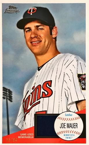 2011 Topps Lineage - Topps Giants Relics #TG4 Joe Mauer Front