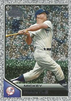2011 Topps Lineage - Diamond Anniversary Platinum Refractors #7 Mickey Mantle Front