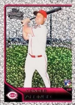 2011 Topps Lineage - Diamond Anniversary Platinum Refractors #159 Yonder Alonso Front