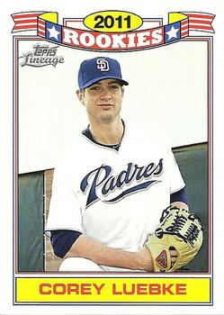 2011 Topps Lineage - Rookies Commemorative #19 Cory Luebke Front
