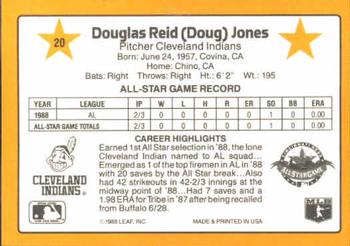 1989 Donruss All-Stars #20 Doug Jones Back