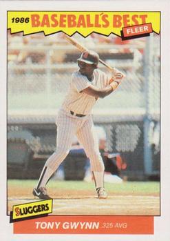 1986 Fleer Baseball's Best Sluggers vs. Pitchers #15 Tony Gwynn Front